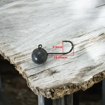 Rybářský háček RYVALURES-JIGOVÁ HLAVA KOULE 3G/VMC 8-5KS