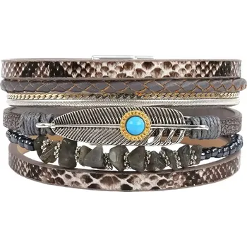 Náramek Gaira® Náramek Boho 3157, Barva světle hnědá