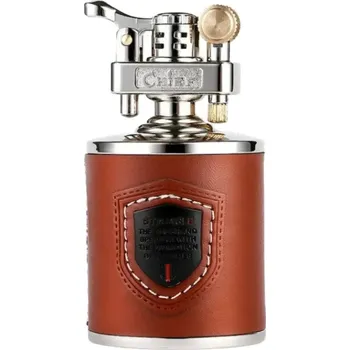 Gaira® Benzínový zapalovač 8105, Barva hnědá-stříbrná