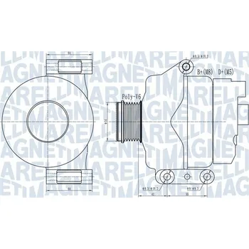 Alternátor Generátor MAGNETI MARELLI 063732132010