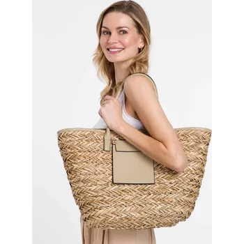 Cestovní taška Letní slaměná taška béžová - Loevenich Velikost: Unisize (S-XL)