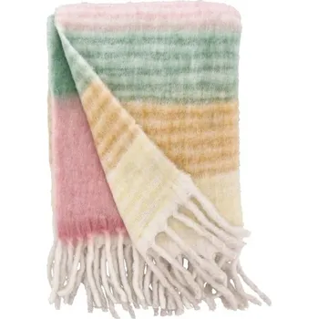 Přehoz na lůžko Villa Collection Přehoz Styles 170 x 130 cm Rose/Green/Brown/Yellow