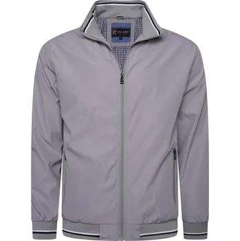 KAM bunda pánská KBS 444 Harrington nadměrná velikost 6XL šedá