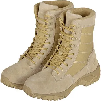 Lovecká obuv VEMONT Kožená lehká vojenská obuv - vel. 42 - TAN [VEMONT]