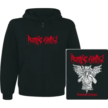 Pánská mikina mikina s kapucí a zipem Rotting Christ - Satanas Tedeum