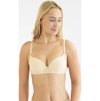 Podprsenka GINA dámské podprsenka vyztužená, vyztužené, šité 17009P Barva: koňak, Velikost: 75C