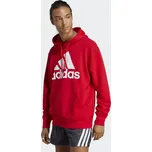 ADIDAS Mikina Essentials French Terry Big Logo M BÍLÁ|ČERVENÁ