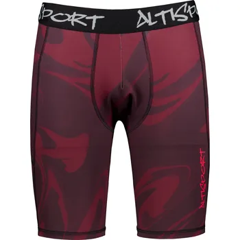 Pánské sportovní legíny nad kolena premium ALTISPORT VOJ/ALM072LEG02 WINE-RED XL