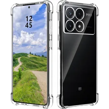 Pouzdro na mobilní telefon Zadní Kryt RCBR pro Xiaomi Poco X6 Pro 5G ANTISHOCK CASE průhledný