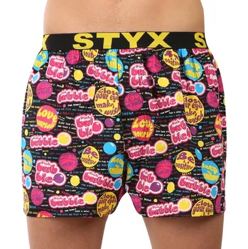 Trenýrky Pánské trenky Styx art sportovní guma Pink Bubble (B1857) M Možnost vrácení zboží ZDARMA do 120 dnů!