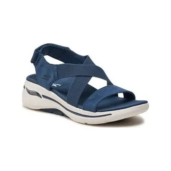 Dámské sandále Sandály Skechers Go Walk Arch Fit Sandal-Treasured 140257/NVY Tmavomodrá 37