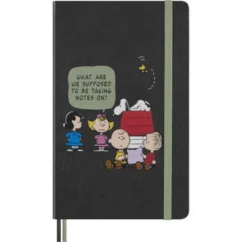 Diář Moleskine Peanuts Gruppe Notizbuch limitierte Ausgabe, L/A5, liniert, fester Einband, Grau (EN)