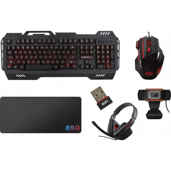 Sada klávesnice a myši Rebeltec černá