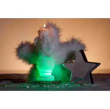 Svíčka Svíčka LED 190g Anděl na kouli