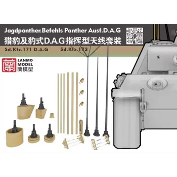 Plastikový model LANMO Model 1/35 Jagdpanther. Befehls Panther Ausf.D.A.G. antenna kit