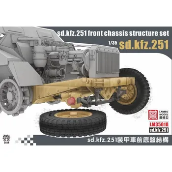 Plastikový model LANMO Model 1/35 Sd.kfz.251 Front Chassis Structure set