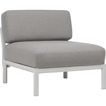 Zahradní pohovka Nardi Šedý zahradní modul Maximo s bílou podnoží