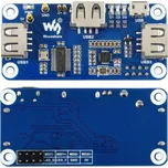 Waveshare PoE Ethernet/USB HUB HAT pro Raspberry Pi Zero, 1x RJ45, 3x USB