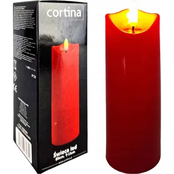 Svíčka LED vklad do hřbitovní svíčky Cortina 15 cm