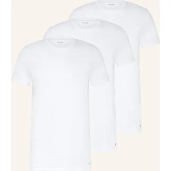 Pánské tričko Calvin Klein Pánská Sada 3 Triček 100% Cotton, bílá, 54