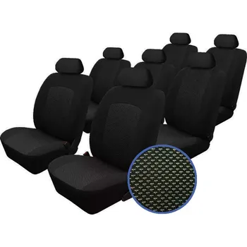 Potah sedadla Automega Autopotahy CITROEN JUMPER II, 7 MÍST 1+2+1+1+1+1,integrované op, DVOJKABÍNA,od 2006, žakar