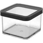 Hranatá plastová dóza na potraviny LOFT černá 0,5 l