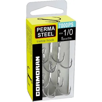 Rybářský háček Cormoran trojháčky - perma steel 2/0-5ks