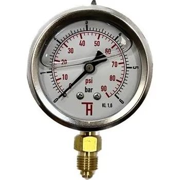 Postřikovač Manometr 0-6 bar glycerínový G1/4 63mm spodní