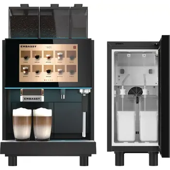 Kávovar Embassy Bogota + lednice na 2 mléka