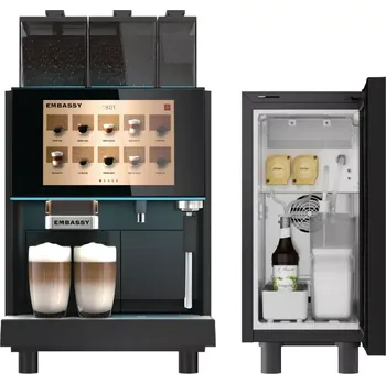 Kávovar Embassy Bogota + lednice MS (sirup+mléko)