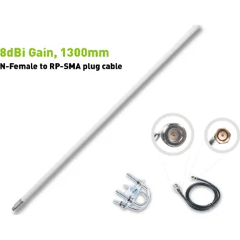 Síťový prvek Seeed LoRa sklolaminátová anténa, 858-878 MHz, 8 dBi, 1300 mm