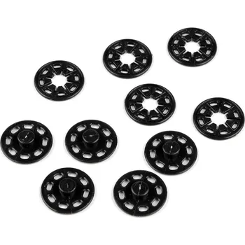 Plastové patentky / stiskací knoflíky Ø25 mm, barva 2 černá