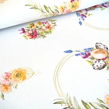 Látka na ubrusy Velikonoční věnec 160