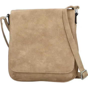Kabelka Stylová dámská koženková crossbody kabelka Haidi, béžová