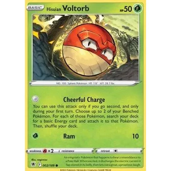 Volný čas Pokémon ASR 002/189 Hisuian Voltorb - Astral Radiance Stav: Near Mint, Verze: NORMAL