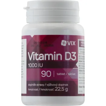 VIX Vitamin D3 s příchutí pomeranče 90 tbl.