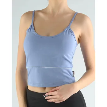 GINA dámské tílko, širší ramínka, šité 98001P Barva: ocelová bílá, Velikost: M