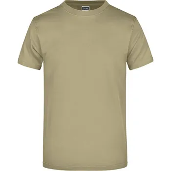 Pánské tričko James&amp;Nicholson Unisex triko JN002 Khaki S