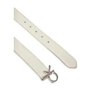 Opasek Dámský pásek Calvin Klein Ck Buckle Belt 3.0_Smooth K60K613156 Bílá 135