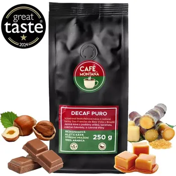 Káva Decaf Puro bezkofeinová mletá káva 500g (Decaf Puro bezkofeinová mletá káva 500)