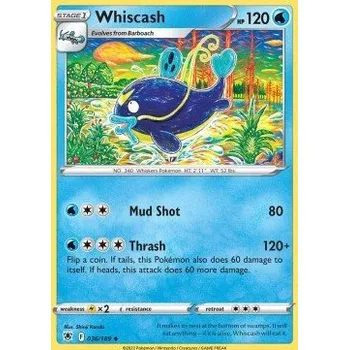 Volný čas Pokémon ASR 036/189 Whiscash - Astral Radiance Stav: Near Mint, Verze: NORMAL