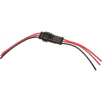 Elektroinstalace pro motocykl opravný konektor vodotěsný 3 pinový - konektor samec a samice s kabelem