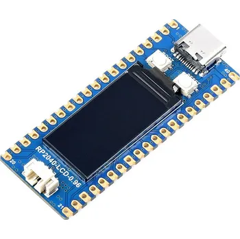 Vývojová deska Waveshare Pico-like MCU deska založená na Raspberry Pi MCU RP2040, s LCD displejem, bez headerů