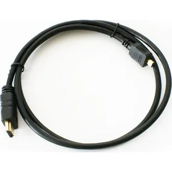 Video kabel HDMI - microHDMI kabel, zlacený, černá, 1m