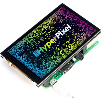 Monitor HyperPixel 4.0, 4" TFT LCD displej, 800x480, GPIO, dotykový, kapacitní