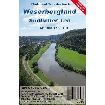 Weserbergland Südlicher Teil 1:50 000 - KKV Kartographische Kommunale Verlagsgesellschaft mbH