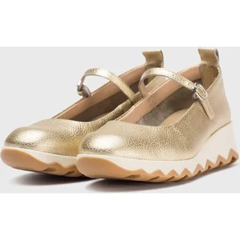 Dámské baleríny Dámské kožené baleríny C-7604 Wonders zlatá Barva: zlatá, Velikost: 40