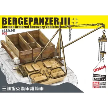 Plastikový model LANMO Model 1/35 Bergepanzer III Conversion set