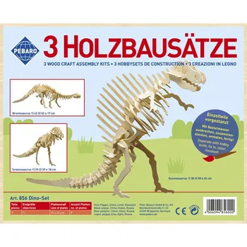 ostatní stavebnice Pebaro - stavebnice dřevěná - dinosaurus SET