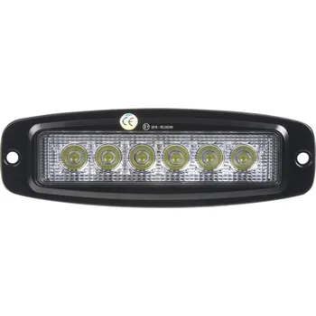 Pracovní světlo LED světlo obdélníkové, 6x3W, 195x62x45mm, ECE R10